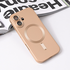 Zastitna maska (futrola) Magsafe Chrome - iPhone 16 6.1 gold.