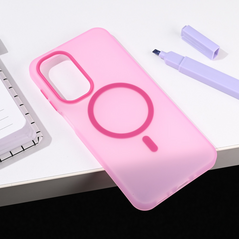 Zastitna maska (futrola) Magsafe Pastel - Samsung A266B Galaxyg A26 5G roze.