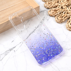 Zastitna silikonska maska (futrola) Glitter - Samsung A566 Galaxy A56 5G ljubicasta.