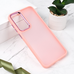 Zastitna maska (futrola) Shining Camera - Samsung A566 Galaxy A56 5G roze.