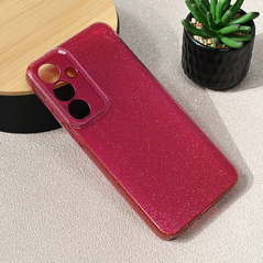 Zastitna maska (futrola) Sparkle Dust - Samsung S936 Galaxy S25 Plus bordo.
