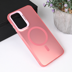 Zastitna maska (futrola) Magsafe providna - Samsung A266 Galaxy A26 5G roze.