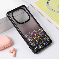 Zastitna maska (futrola) okvir Glitter - Xiaomi Redmi Note 14 Pro 5G crna.
