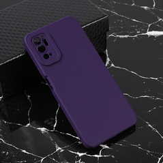 Zastitna maska (futrola) Teracell Giulietta - Xiaomi Redmi Note 10 5G mat tamno ljubicasta.