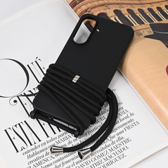 Zastitna maska (futrola) Crossbody - Samsung A566 Galaxy A56 crna.