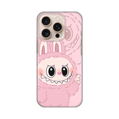 Zastitna silikonska maska (futrola) PRINT - iPhone 16 Pro La Bubu Pink.