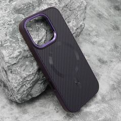 Zastitna maska (futrola) CARBON MagSafe - iPhone 16 Pro (6.3) ljubicasta (big camera) (MS).