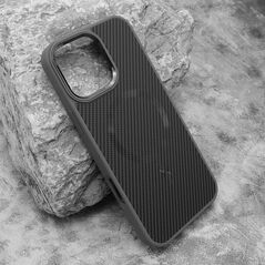 Zastitna maska (futrola) CARBON MagSafe - iPhone 16 Pro Max (6.9) siva (big camera) (MS).