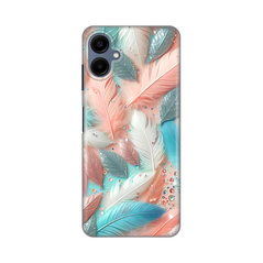 Zastitna silikonska maska (futrola) PRINT - Samsung A065F Galaxy A06 Pastel Feathers.