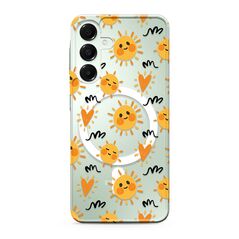 Zastitna maska (futrola) silikonska print MagSafe - Samsung A166 Galaxy A16 5G sun (MS).