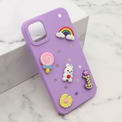 Zastitna maska (futrola) TOY - iPhone 11 (6.1) ljubicasta (MS).