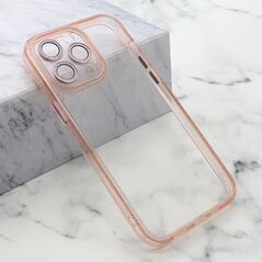Zastitna maska (futrola) DIAMOND LENS - iPhone 15 Pro Max (6.7) roze (MS).