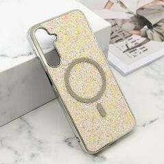 Zastitna maska (futrola) GLAM GLOW MagSafe - Samsung A166 Galaxy A16 5G zlatna (MS).