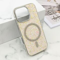 Zastitna maska (futrola) GLAM GLOW MagSafe - iPhone 16 Pro (6.3) zlatna (MS).