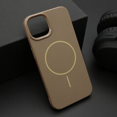 Zastitna maska (futrola) JELLY MagSafe - iPhone 14 (6.1) tamno zlatna (MS).