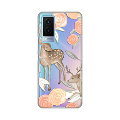 Zastitna ultra tanka (skin) maska / futrola PRINT - Vivo Y71T Flower Deer.