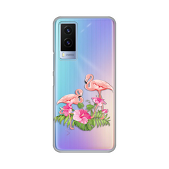 Zastitna ultra tanka (skin) maska / futrola PRINT - Vivo Y71T Flamingo.
