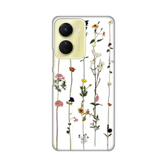 Zastitna ultra tanka (skin) maska / futrola PRINT - Vivo Y16 Flower.