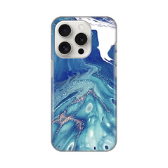Zastitna silikonska maska (futrola) PRINT - iPhone 15 Pro 6.1 Blue Marble.