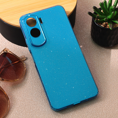 Zastitna maska (futrola) Sparkle Dust - Huawei Honor 90 Lite plava.
