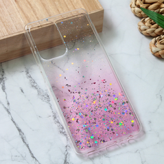 Zastitna silikonska maska (futrola) Glitter - Samsung A525 Galaxy A52 4G/A526 Galaxy A52 5G/A528B Galaxy A52s 5G roze.