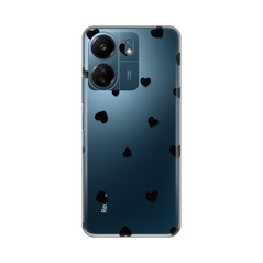 Zastitna ultra tanka (skin) maska / futrola PRINT - Xiaomi Redmi 13C Hearts.