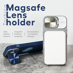 Zastitna maska (futrola) Magsafe Lens holder - iPhone 15 Pro 6.1 crna.