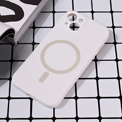 Zastitna maska (futrola) Magsafe Pure color - iPhone 13 bela.