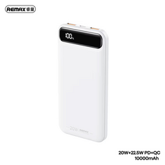 Univerzalna Back Up Baterija prenosiva baterija REMAX Bole Series RPP-520 PD20W+QC22.5W Fast Charging 10000mAh beli.