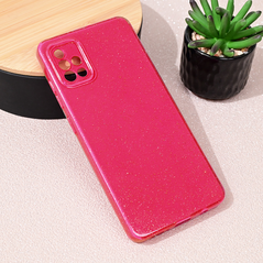 Zastitna maska (futrola) Sparkle Dust - Samsung A715F Galaxy A71 tamno pink.