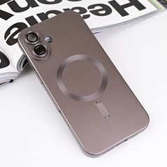 Zastitna maska (futrola) Magsafe Chrome - iPhone 16 Plus 6.7 siva.
