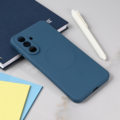 Zastitna maska (futrola) Teracell Giulietta Magsafe - Samsung A566 Galaxy A56 5G plava.