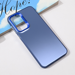 Zastitna maska (futrola) providna - Samsung A566 Galaxy A56 plava.