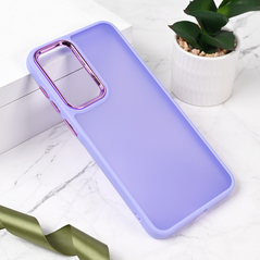 Zastitna maska (futrola) Shining Camera - Samsung A566 Galaxy A56 5G ljubicasta.