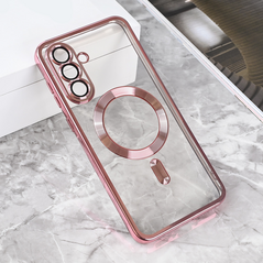 Zastitna maska (futrola) Magsafe Lux - Samsung A566 Galaxy A56 5G roze.