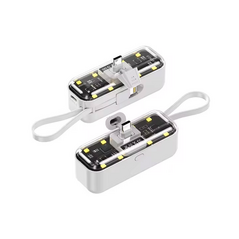 Univerzalna Back Up Baterija prenosiva baterija privezak Oxpower 5000mAh Type C bela.