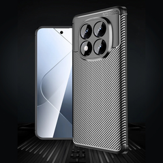 Zastitna maska (futrola) Defender Carbon - Xiaomi Redmi Note 14 Pro 4G (EU) crna.