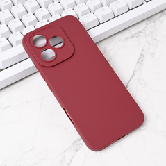 Zastitna maska (futrola) Silikon Pro Camera - Huawei Honor 400 Lite bordo.