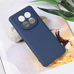 Zastitna maska (futrola) Teracell Soft Velvet - Xiaomi Redmi Note 14 Pro Plus 5G tamno plava.