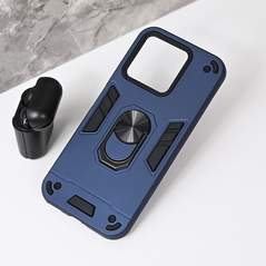 Zastitna maska (futrola) Hard Ring - Huawei Honor X8c tamno plava.