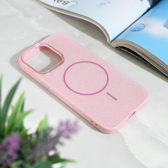 Zastitna maska (futrola) Magsafe Sparkle Dust - iPhone 13 Pro rose.