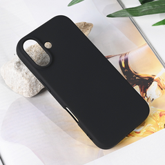 Zastitna maska (futrola) Teracell Soft Velvet - iPhone 17 crna.