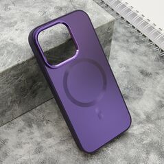 Zastitna maska (futrola) COLOR METAL MagSafe - iPhone 15 Pro (6.1) ljubicasta (MS).