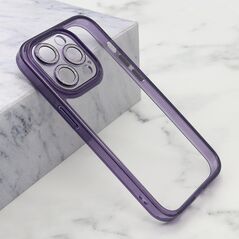 Zastitna maska (futrola) DIAMOND LENS - iPhone 15 Pro (6.1) ljubicasta (MS).