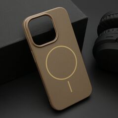Zastitna maska (futrola) JELLY MagSafe - iPhone 15 Pro (6.1) tamno zlatna (MS).