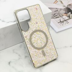 Zastitna maska (futrola) GLAM GLOW MagSafe - Samsung S938 Galaxy S25 Ultra 5G zlatna (MS).