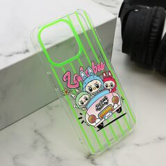 Zastitna maska (futrola) print PARTY - iPhone 15 Pro (6.1) zelena LBB004 (MS).