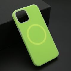 Zastitna maska (futrola) PASTEL COLOR MagSafe - iPhone 13 (6.1) zelena (MS).