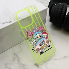 Zastitna maska (futrola) print PARTY - iPhone 15 Pro (6.1) zuta LBB004 (MS).