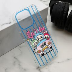 Zastitna maska (futrola) print PARTY - iPhone 15 Pro (6.1) plava LBB004 (MS).